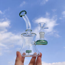 6inch Heavy Thick Glass Bong Smoking Hookah Water Pipe Beaker Bubbler 14mm Bowl picture