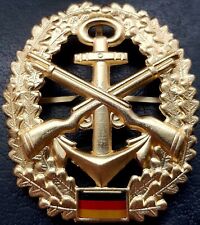 ✚3179✚ German post WW2 Bundeswehr beret cap badge Marine Infantry Seebataillon picture