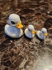 Vintage Hand Painted Ceramic Ducks Family of 3 picture