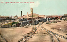 Postcard Freight Yards and Union Pacific Depot Portland OR Mitchell 1014 picture