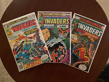 (Lot of 3 Comics) Invaders #37 #38 #40 (Marvel 1979) Bronze Age 1st Lady Lotus picture