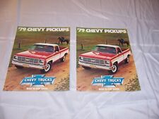 1979 Chevy Pikcup Truck Vintage Dealer Brochures 