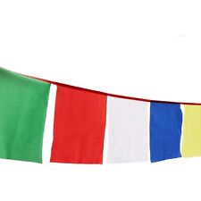 25 Tibetan Prayer Flags, Traditional Design with 5 Element Colors, 9.5 x 9.5 In picture