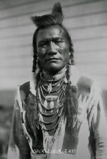 Vintage Photo Reprint/UNKNOWN BLACKFOOT WARRIOR/4x6 B&W Photo picture