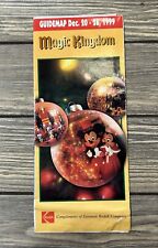 Vintage 1999 Dec 20 - 26 Magic Kingdom Walt Disney World Guidemap Brochure picture