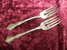 CHATEAU 2 Salad / Dessert Forks Oneida Oneidacraft Deluxe Stainless USA NICE picture