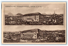 c1920's Grand Hotel Zimmerhackel Haida (C.S.R) Poland Multiview Postcard picture