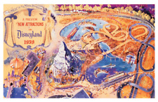 Disneyland New Attractions 1959 Retro Matterhorn Skyway Disney Vintage Poster picture