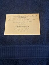 1937 President Franklin Delano Roosevelt Invitation To Disabled Veterans Party picture