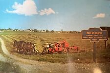 Postcard Vintage Armish Farming In Intercourse PA c1960s Exc.condition picture