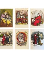 Vtg Thomas Nast Christmas Art Cards 1985 Set Of 6 Postcards Dover Publications picture