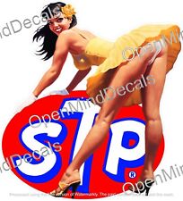 STP STICKER SEXY GIRL MECHANIC TOOLBOX SIGN CHEST USA picture