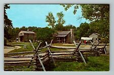 Lincoln's New Salem IL-Illinois, New Salem State Park, Vintage Postcard picture