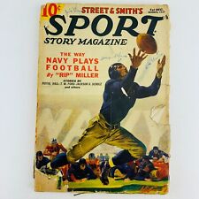Street & Smith's SPORT STORY MAGAZINE - 1937 Dec.1st - Navy Football PULP - FAIR picture