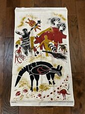Linen Dish Towel Aboriginal Art by Jenuarrie Reef PROD Cairns N. Q. Australia picture