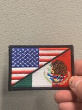 American / Mexican Flag Patch picture