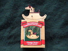 1987 NEW Hallmark Keepsake Christmas Wooden Ornament Nostalgic Rocker picture