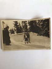Vinter I Norge Antique German Postcard 1900s Skiing Slalom Nice 1 Day Ship👍 picture