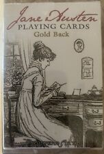 Jane Austen Playing Cards Gold Back - Favorite Characters & Quotes - SEALED picture