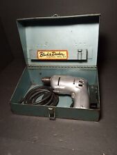DEAL Vintage Black and Decker Utility 1/4” Electric Drill MODEL 388586- WORKS picture