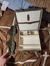Original WW2 Era Italian TNT Carry Case- GenSurplus- Steel & Cotton Canvas+shelf picture