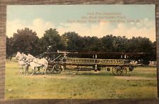 York Fire Department Rex Hook & Ladder Truck Horses PA Vintage Postcard JJ60 picture