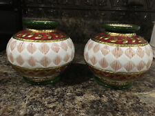 Fitz & Floyd Jolly Ole St Nick Candle Stick Tapered Holders Set of 2 picture