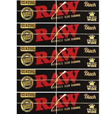 5X RAW Kingsize Wide Black picture