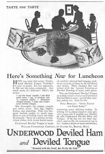 1918 Underwood Deviled Ham Tongue Antique Print Ad WW1 Era Something New Lunch picture