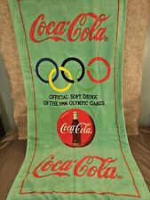 Vintage Coca Cola 1996 Olympics Centennial Beach Towel Olympic Games USA picture