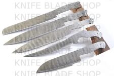 SET OF 5pc DAMASCUS STEEL  BLANK BLADES FOR CHEF KNIVES MAKING picture