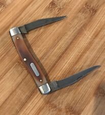 Vintage Schrade USA Old Timer 770T Muskrat 2 Blade Folding Knife Good Shape picture