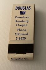 Vintage 1950’s Miniature  Douglas Inn Roseburg OR Matchbook Full Unstruck picture
