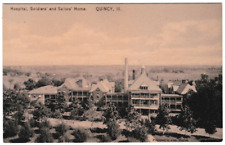 Vintage Hospital Soldiers and Sailors Home Quincy Illinois Picture Postcard picture