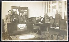 WWI YMCA Red Cross Military Vintage Real Photo Postcard RPPC SOILDERS picture