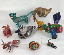 Lot of Mexican Folk Art Alebrijes, Huichol Beaded and Tonola New and Vintage. Pl picture