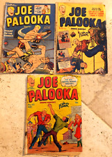 3 1950 - 1951 JOE PALOOKA COMICS #46 #55 #63 HAM FISHER ART comic books picture