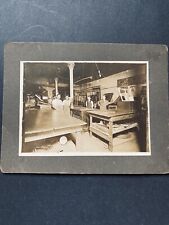 Rare Antique 1926 Cabinet Card - Printing Press Studio - Edwardian Photo picture