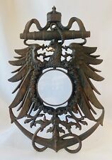 Antique Cast Metal Bronze WWI Military Navy Picture Frame German Eagle & Crown picture