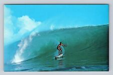 HI-Hawaii, Big Surf, Antique, Vintage Postcard picture