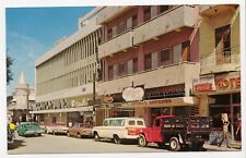 Vintage Street View Puerto Rico PR Coca Cola Ad Chrome 1960s Posted Postcard picture