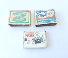 Matchbooks Vintage Polish We Invite You Fly Aeroflot Balabanovskaya Factory picture