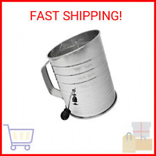 Norpro 5-Cup Stainless Steel Crank Flour Sifter,Silver picture