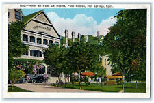 c1930's Hotel El Paso De Robles Paso Robles Hot Springs California CA Postcard picture