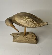 Duck Carved Resin Decorative Glass Eye Wood Beak picture