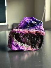 EXCEPTIONAL TOP QUALITY PURPLE SUGILITE ROUGH AND BLUE RARE RICHTERITE CRYSTAL picture