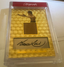 2024 Keepsake Bruce Lee 50th Anniversary SUPERFRACTOR gold Laser Signapatch 1/1 picture