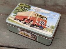 Vintage c.1950's DAF Trucks Lithographed Advertising Tin Automobilia Petrol Oil  picture