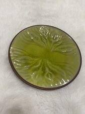 Kotobuki Japanese Green Glaze Lillies Trinket Dish  picture