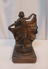 Vintage 1920’s Flapper Bookend Statue Marked 500 picture